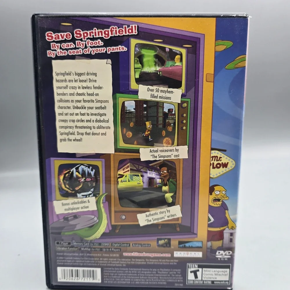 The Simpsons Hit & Run PS2 PlayStation 2 Greatest Hits CIB Complete Manual